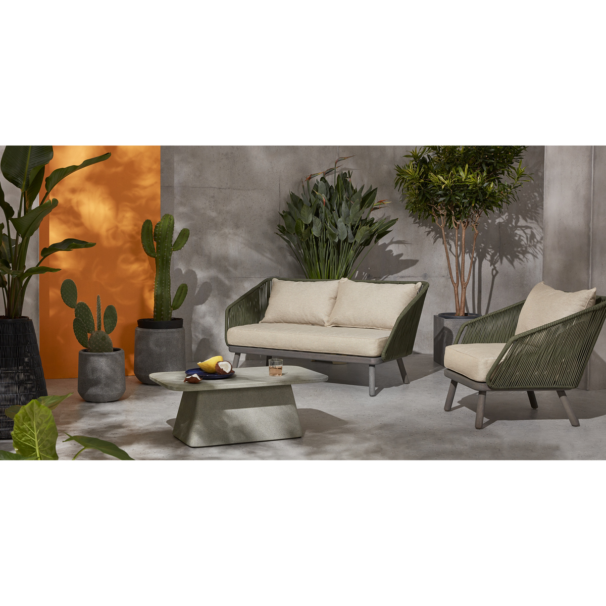 Kalaw Garden Coffee Table, Grey Concrete – image 2