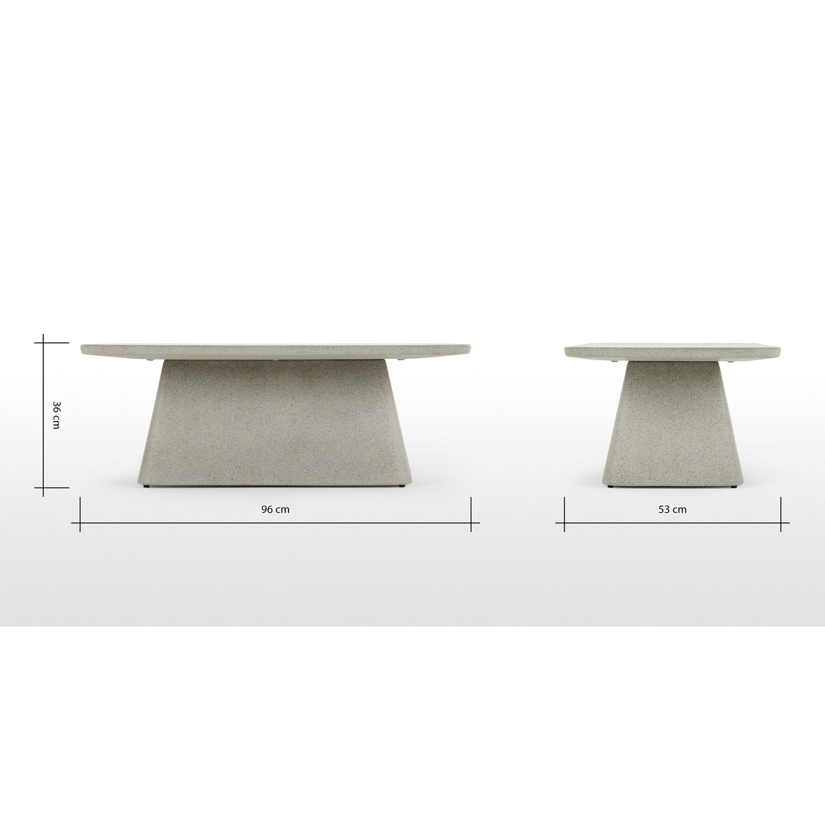 Kalaw Garden Coffee Table, Grey Concrete – image 7