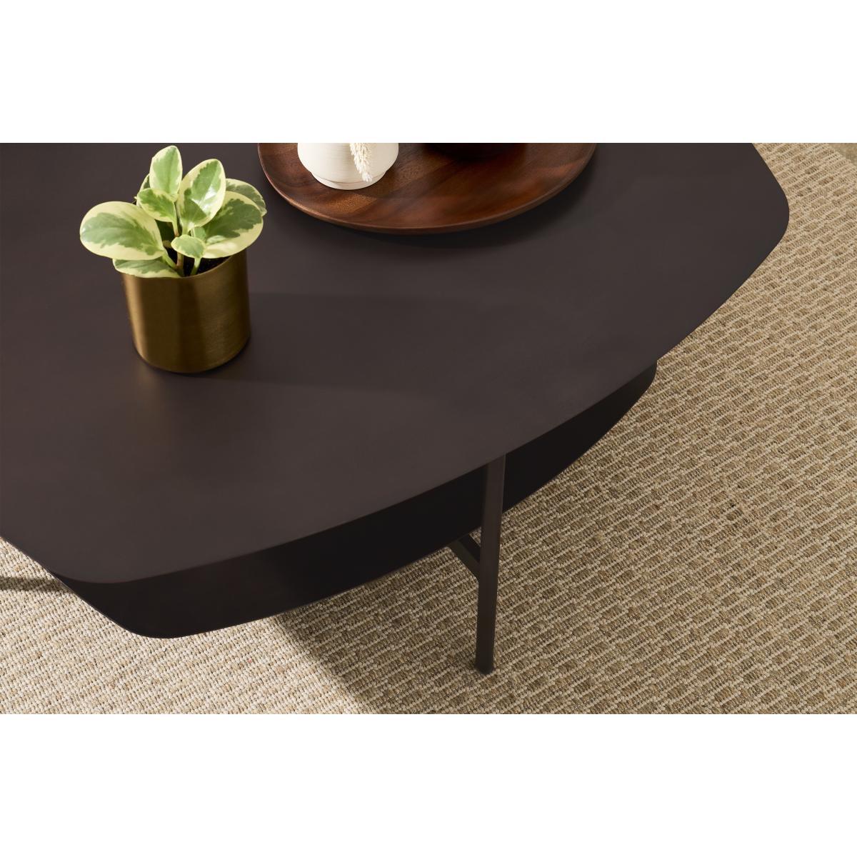 Tayen Square Coffee Table, Aged Bronze – image 5