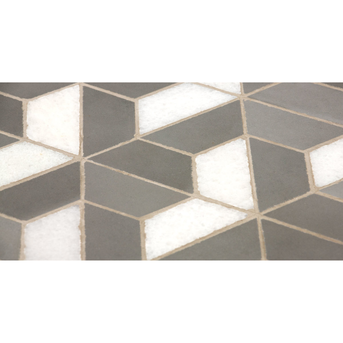 Indra Garden coffee table, grey and white marble – image 7