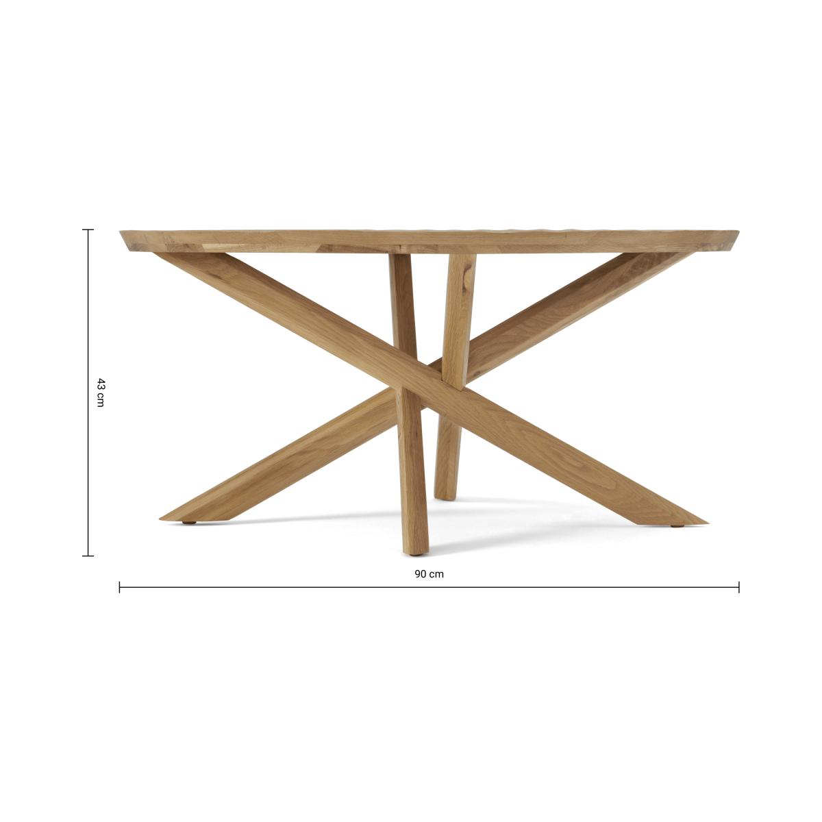 Abbon Coffee Table, Textured Oak – image 9