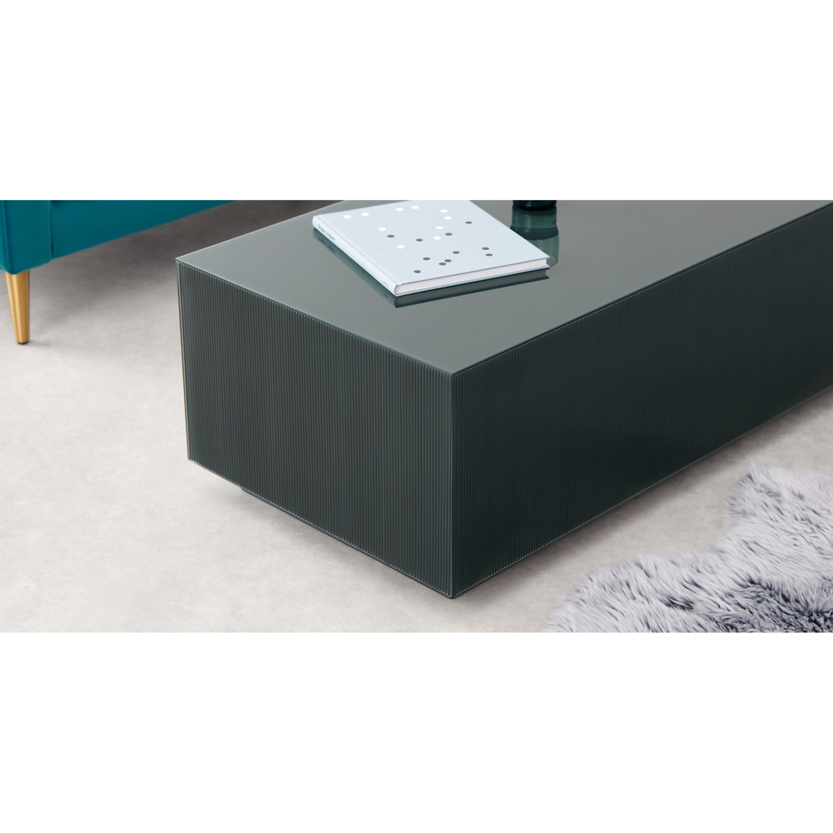 Cosmo coffee table, Grey Glass – image 4