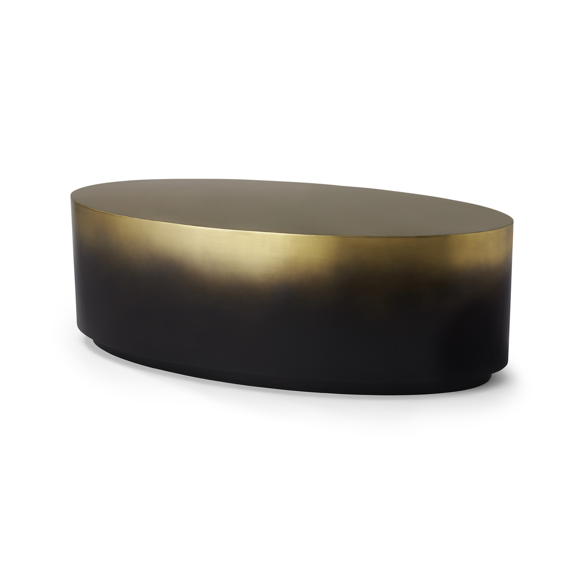 Sulta Oval Coffee Table, Brass & Black Ombre – image 2
