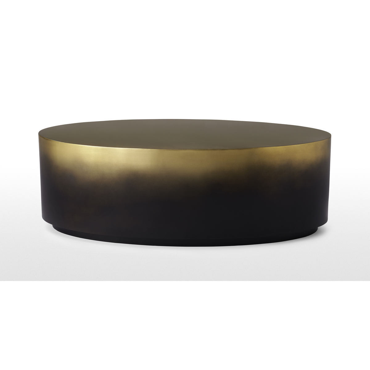 Sulta Oval Coffee Table, Brass & Black Ombre – image 5