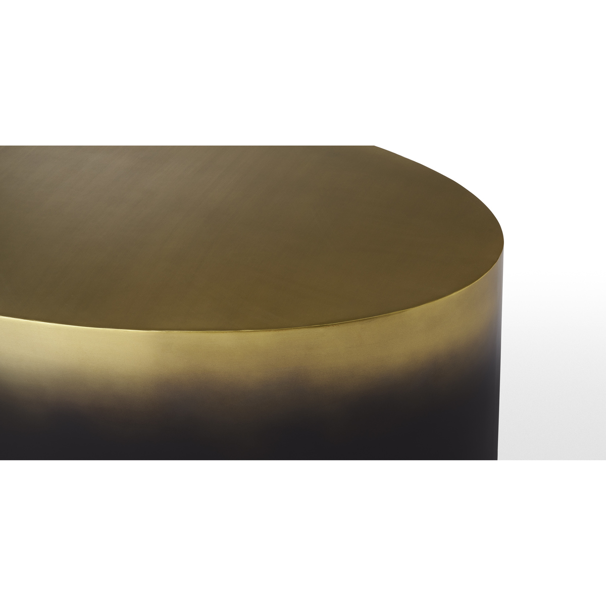 Sulta Oval Coffee Table, Brass & Black Ombre – image 6