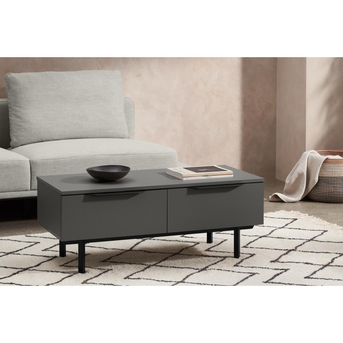 Damien Coffee Table, Grey & Black – image 4