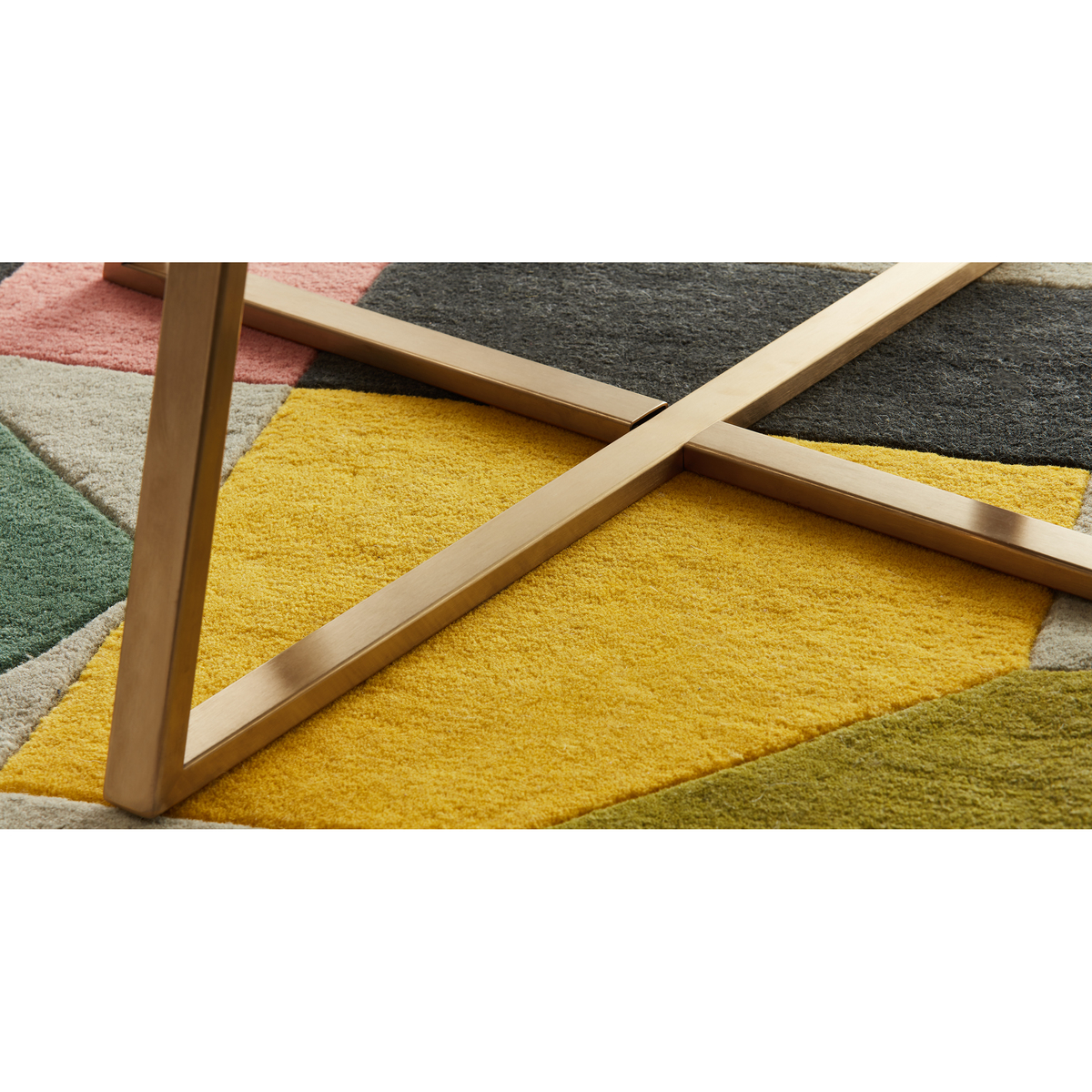 Haku Coffee Table, Brass and Smoked Glass – image 5
