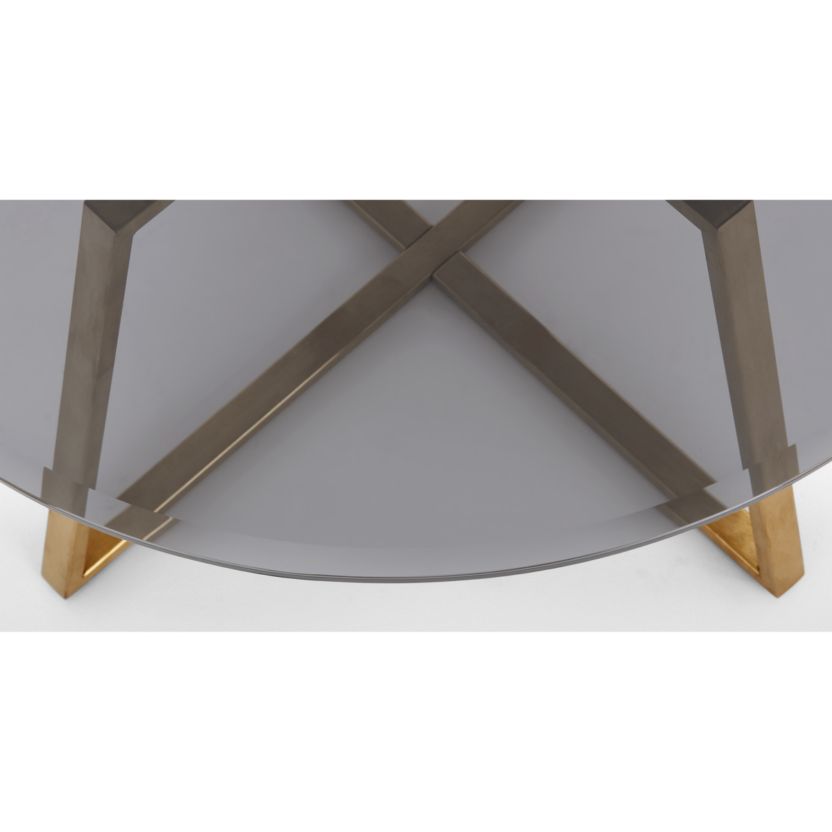 Haku Coffee Table, Brass and Smoked Glass – image 6