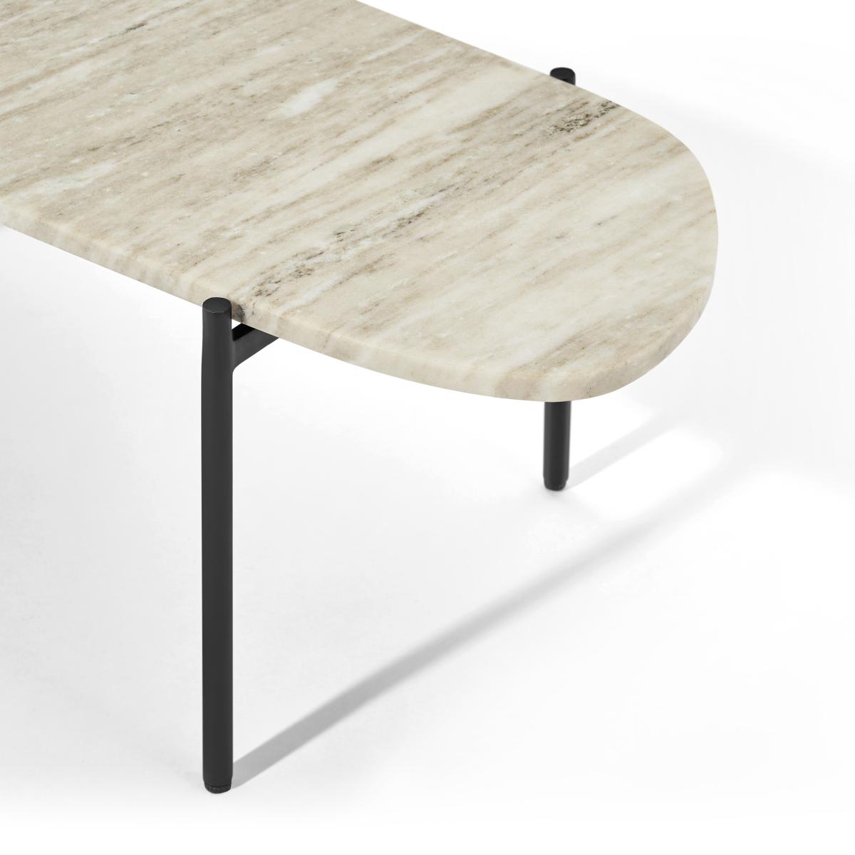 Tiziana Nesting Coffee Table, Caramel Marble & Amber Glass – image 12