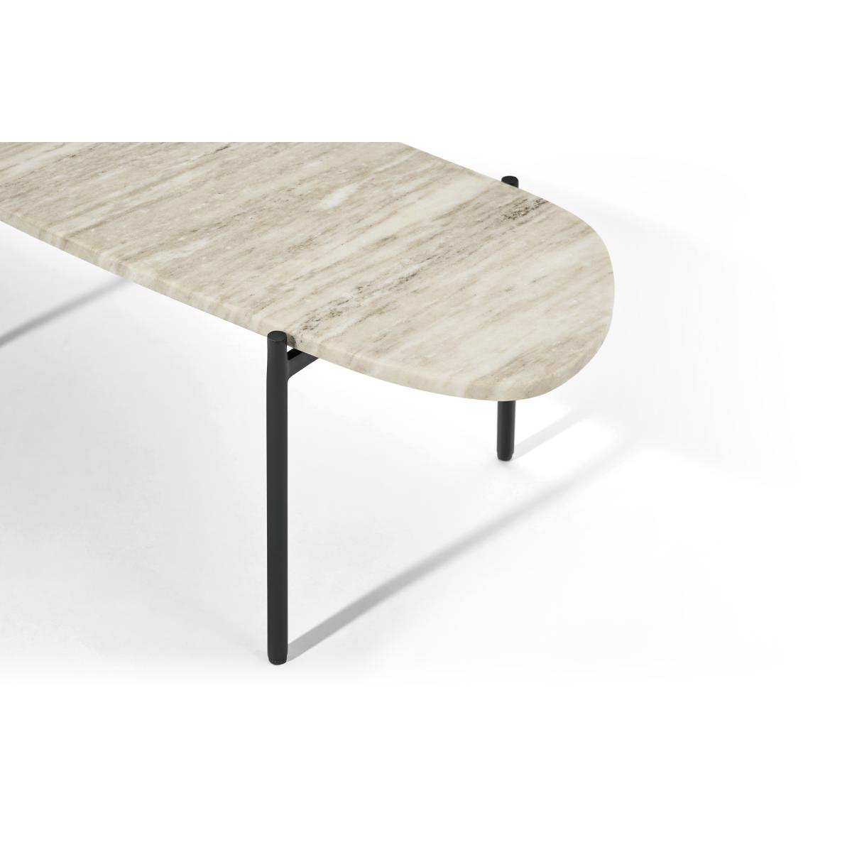 Tiziana Nesting Coffee Table, Caramel Marble & Amber Glass – image 7