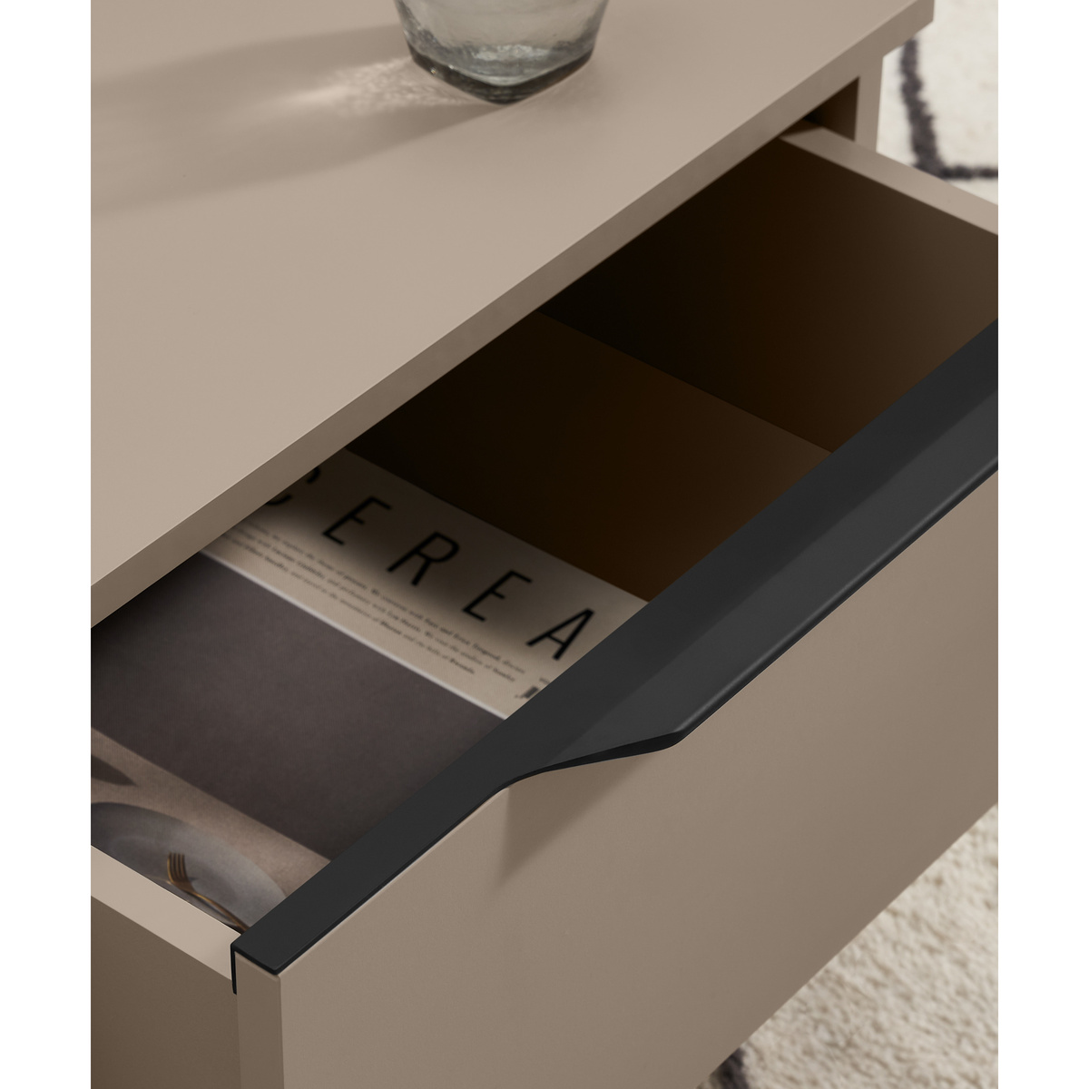 Damien Coffee Table, Cappuccino & Black – image 4