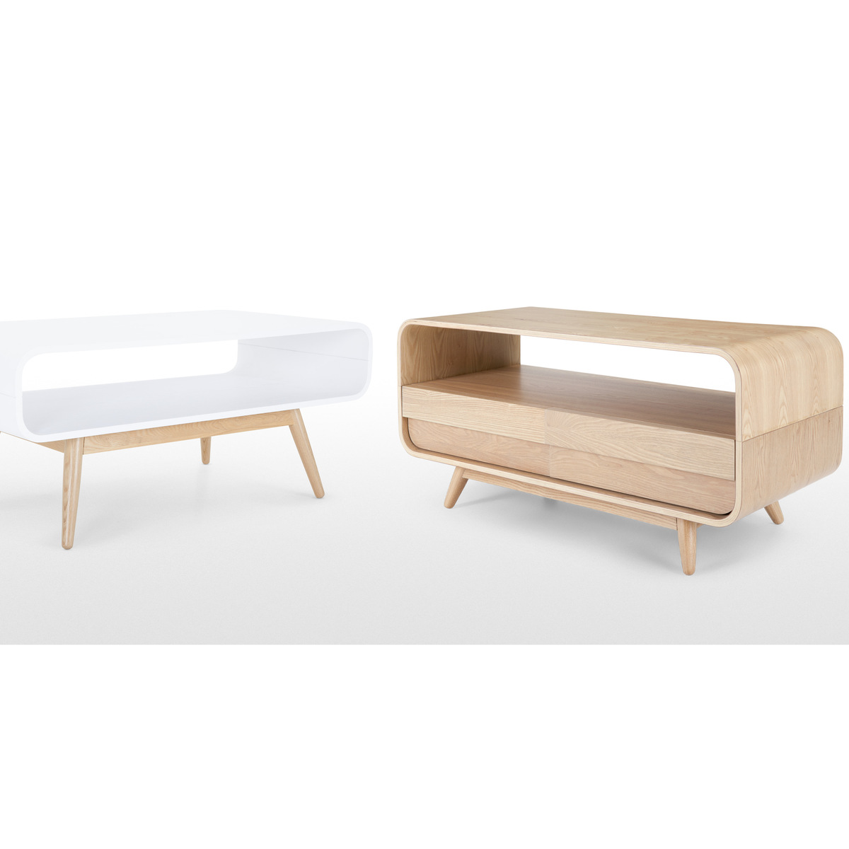 Esme Coffee Table With Two Drawers, Ash – image 5