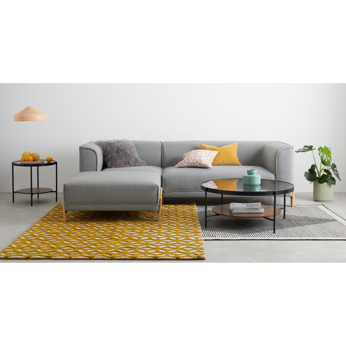 Kameko Coffee Table, Walnut and Glass – image 2