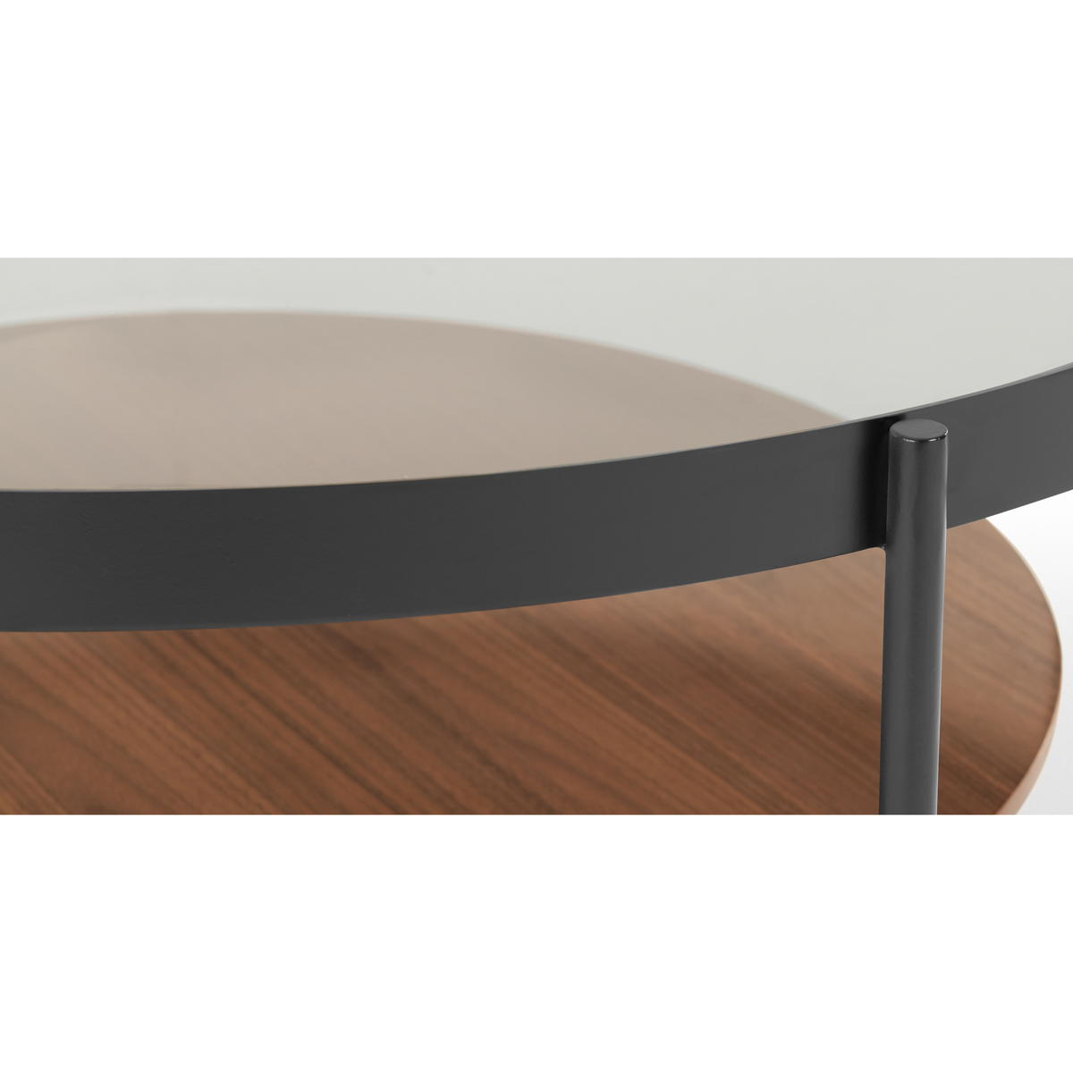 Kameko Coffee Table, Walnut and Glass – image 5