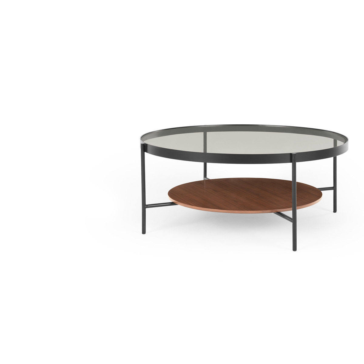 Kameko Coffee Table, Walnut and Glass – image 8