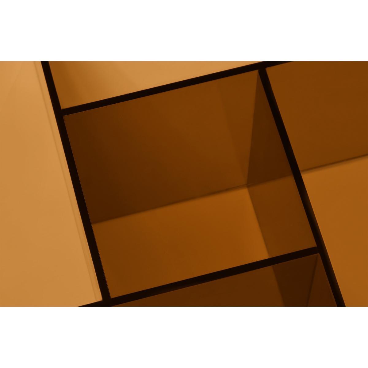 Oki Square Coffee Table, Caramel Glass – image 7