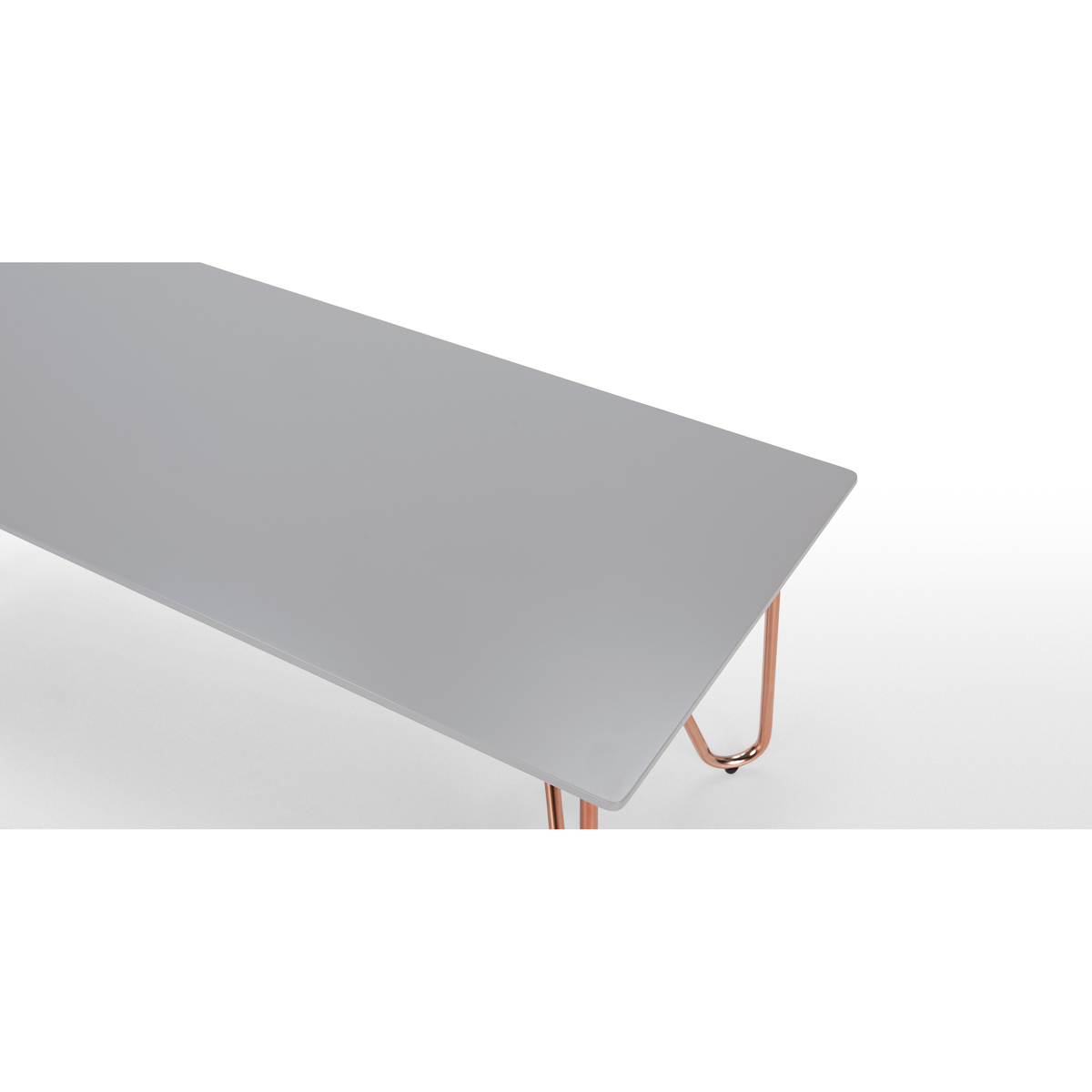 Eibar Rectangular Coffee Table, Grey and Copper – image 5