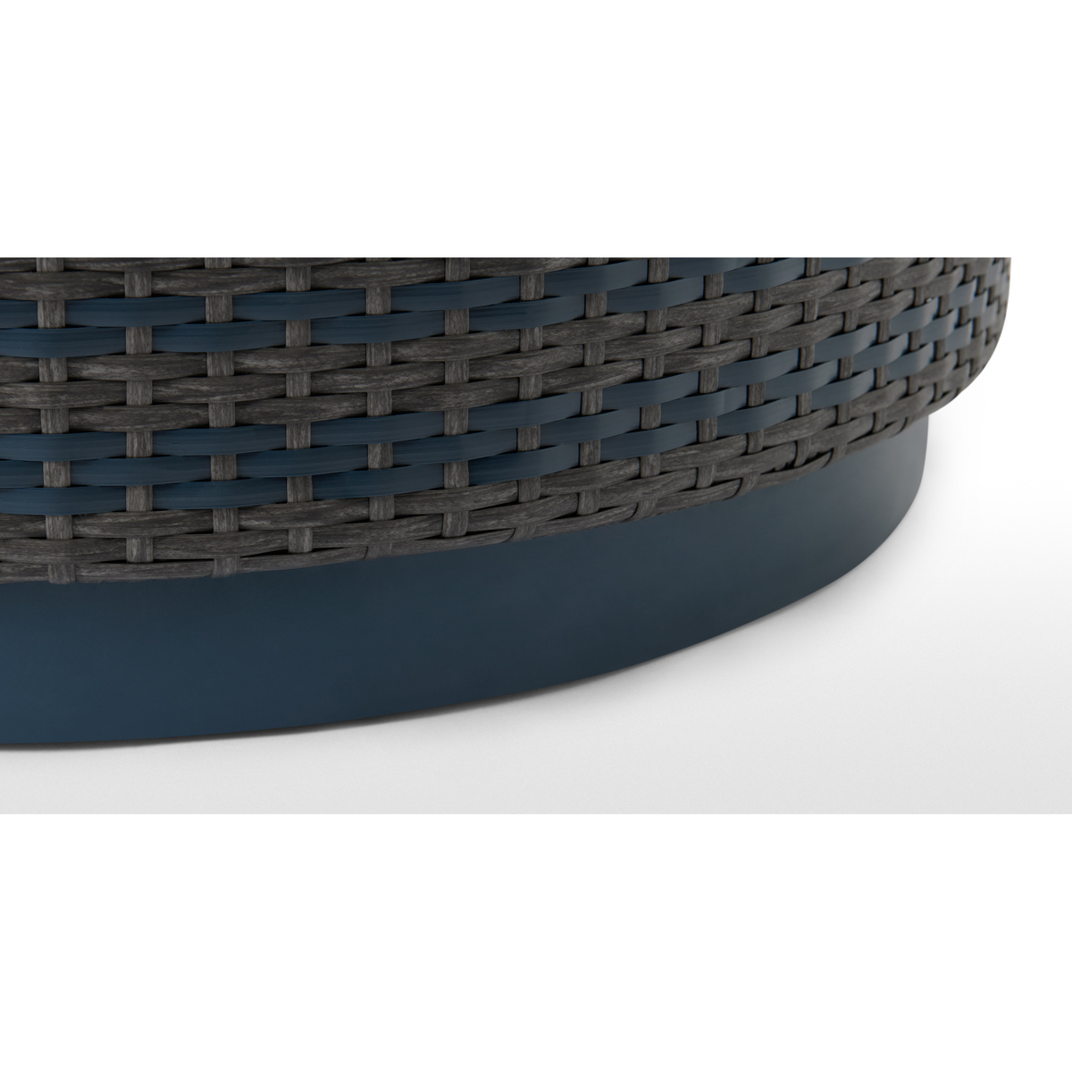 Bulao Garden Coffee Table, Rattan and Blue – image 4