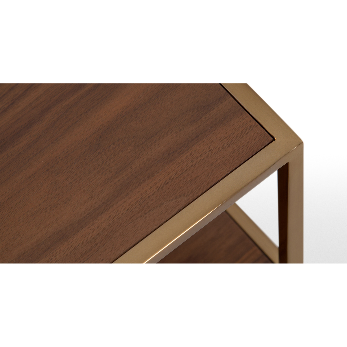 Finn Coffee Table, Leather and Walnut – image 3