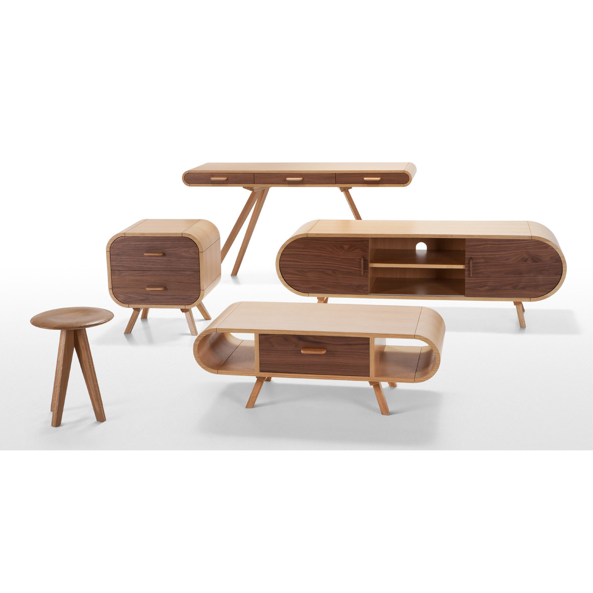 Fonteyn Coffee Table, Oak and Walnut – image 5