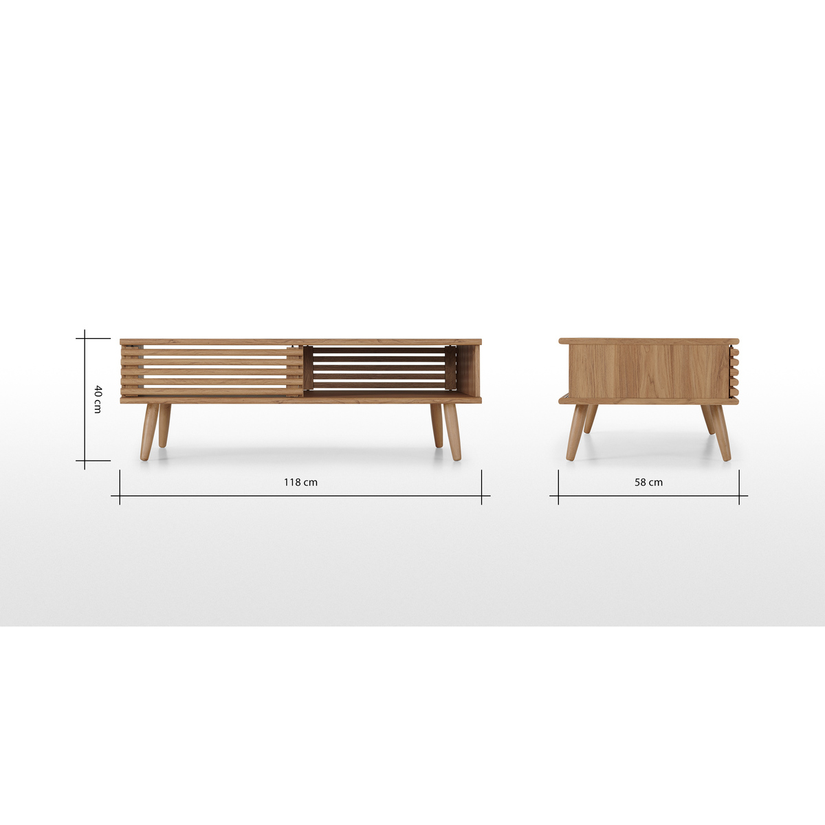 Tulma Storage Coffee Table, Oak Effect – image 7