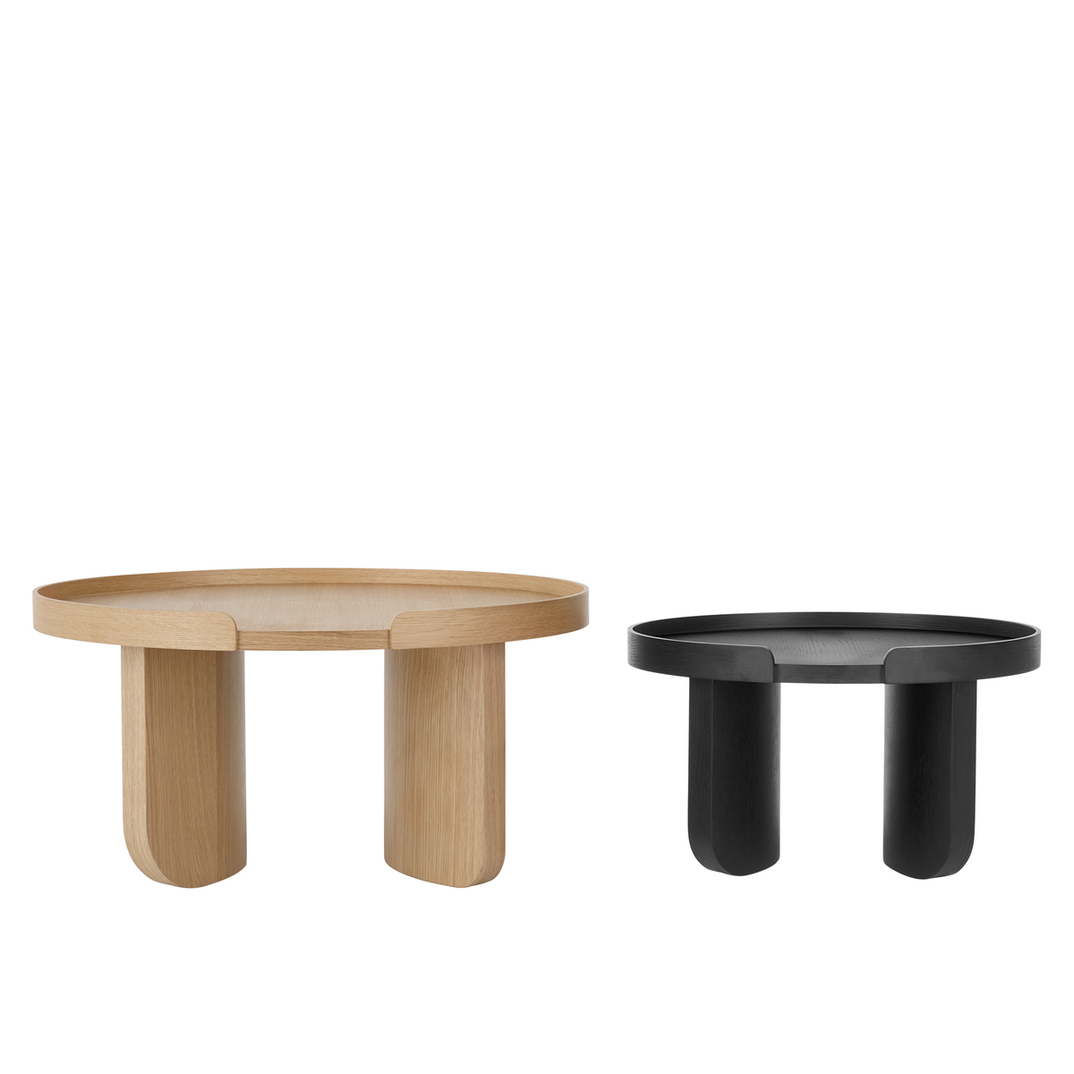 Kulma Nesting Coffee table, Black Stained and Natural Oak – image 10