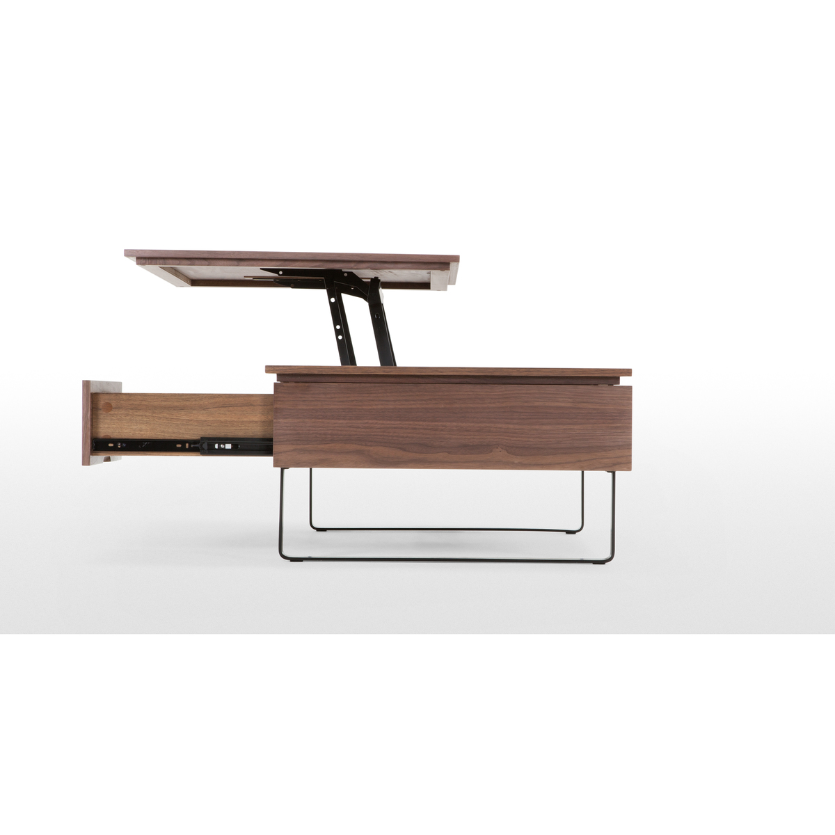 Flippa Functional Coffee Table with Storage, Walnut – image 5