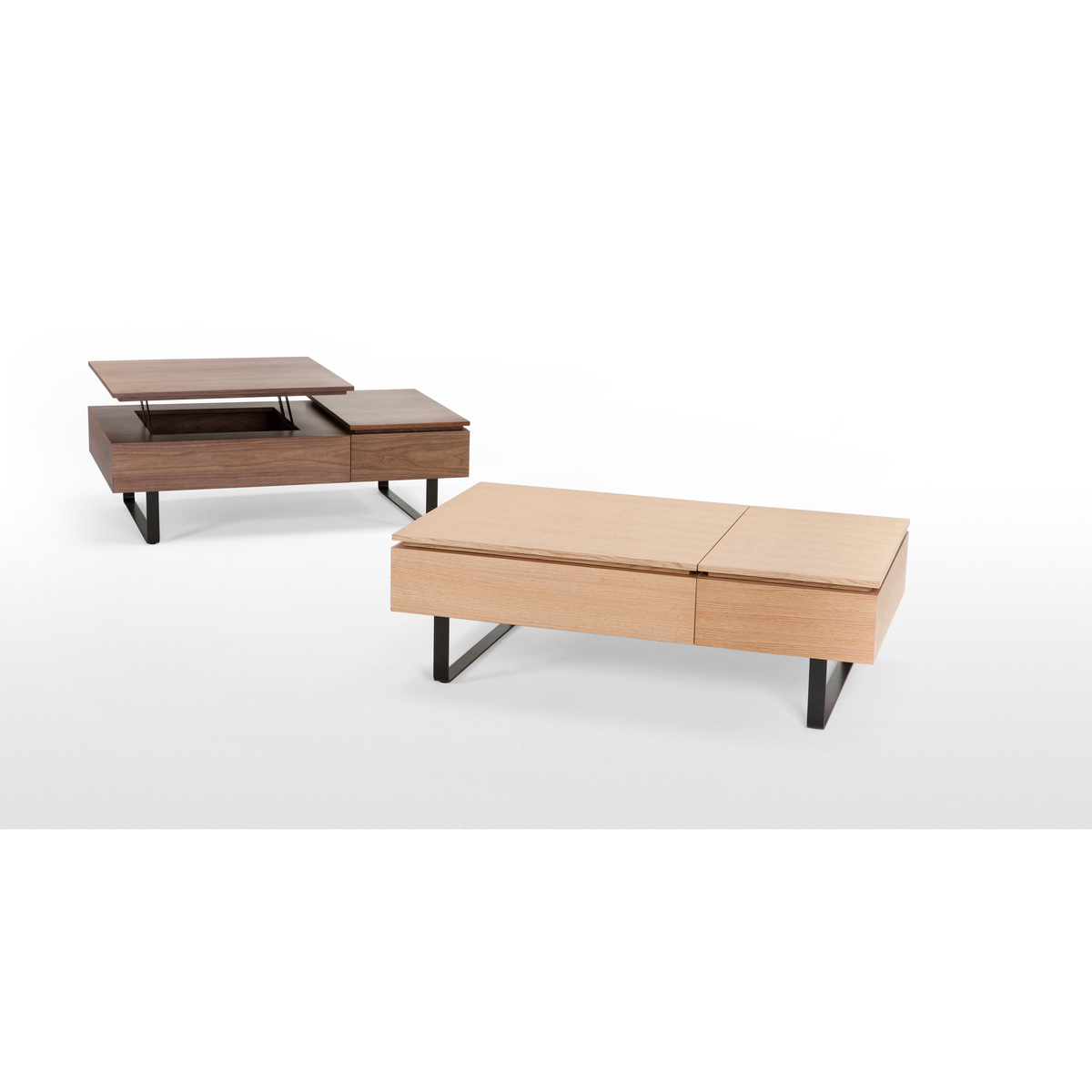 Flippa Functional Coffee Table with Storage, Walnut – image 6