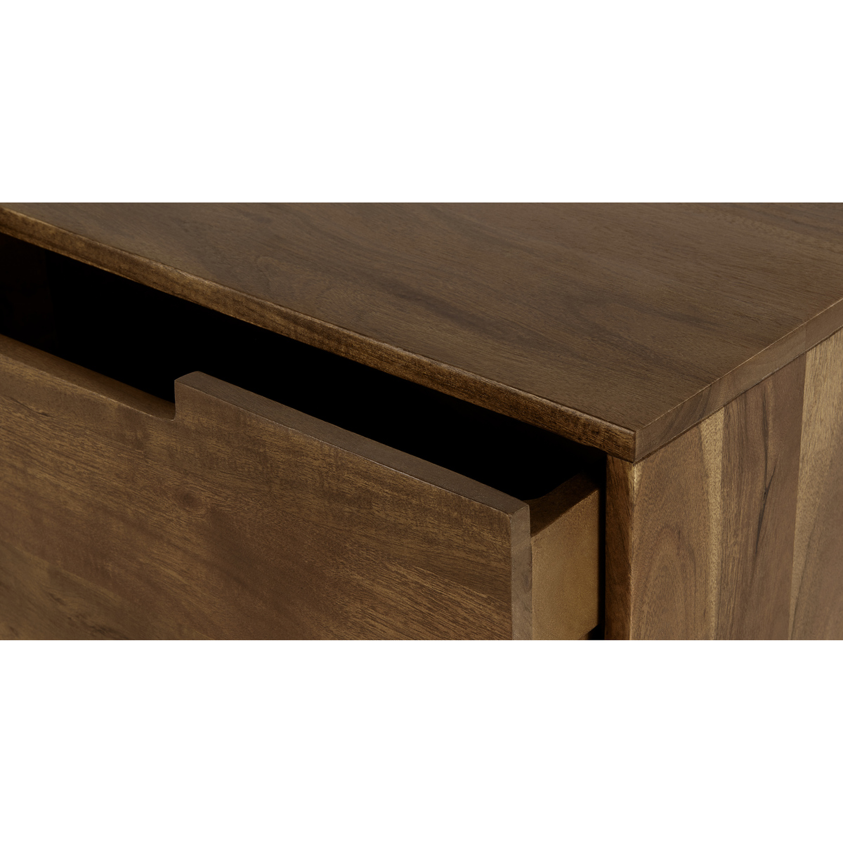 Tayma Storage Coffee Table, Acacia and Brass – image 7