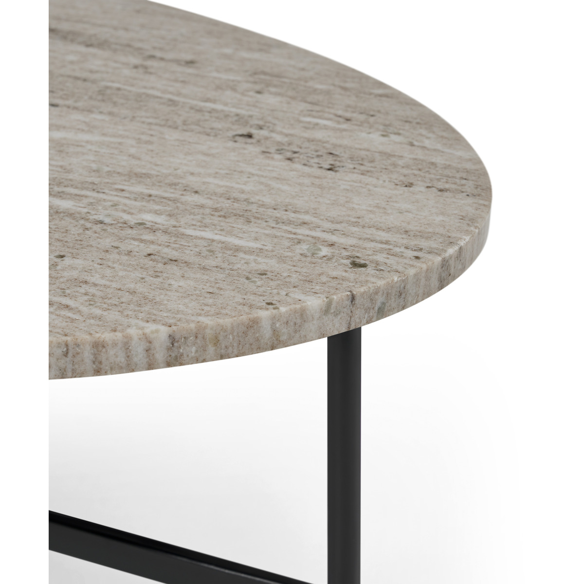Tiziana Large Oval Coffee Table, Caramel Marble – image 5