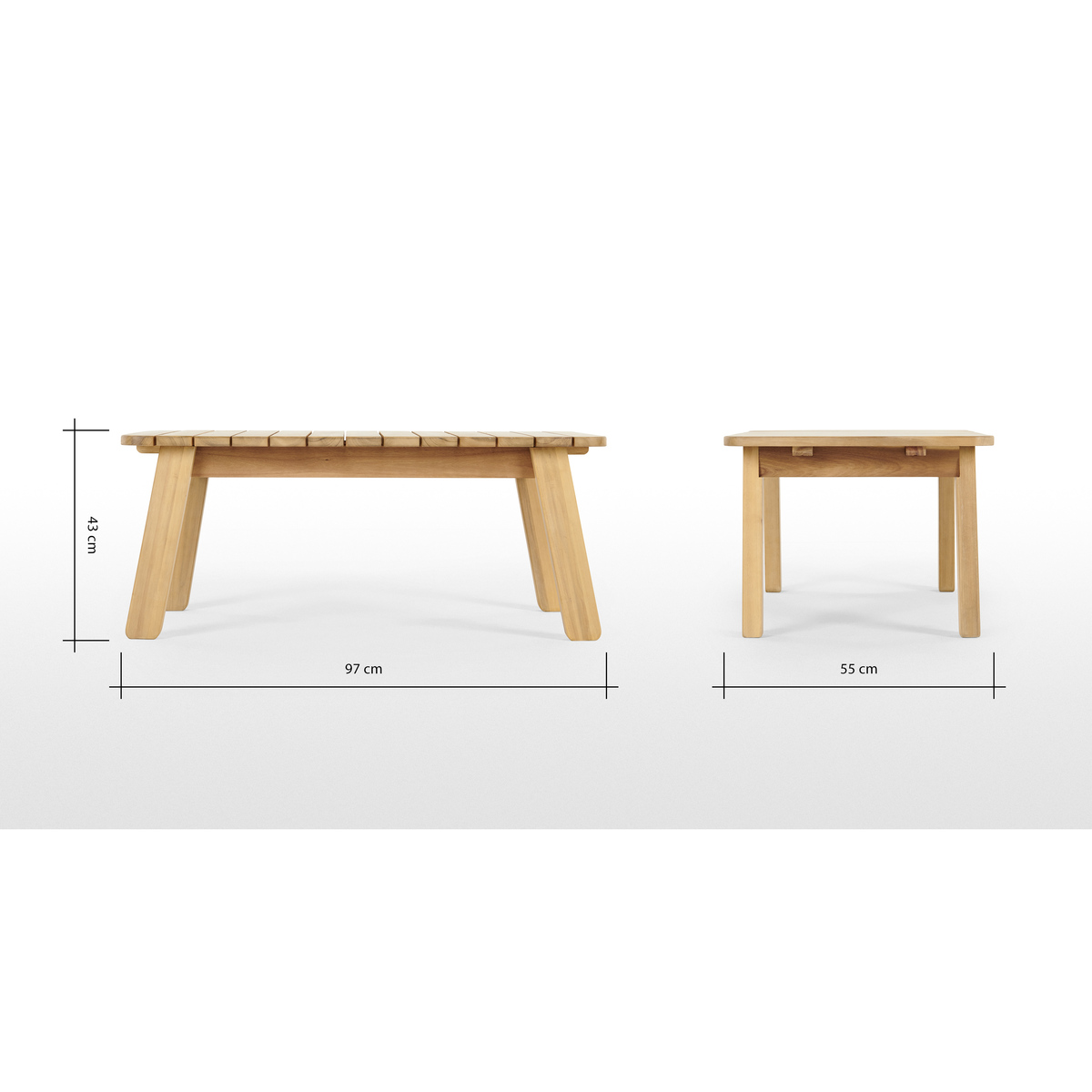 Jala Garden Coffee Table, Acacia wood – image 6