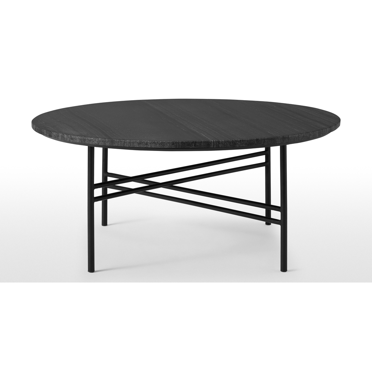 Ailish Round Coffee table, Black Marble – image 4
