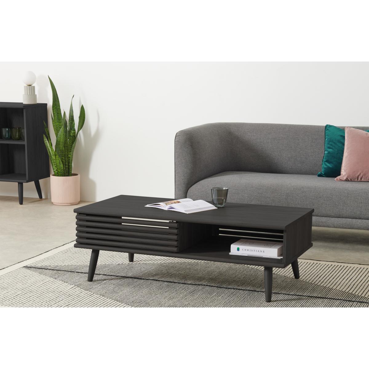 Tulma Storage Coffee Table, Black Wood Effect – image 4