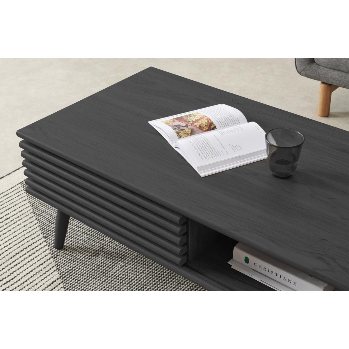 Tulma Storage Coffee Table, Black Wood Effect – image 5