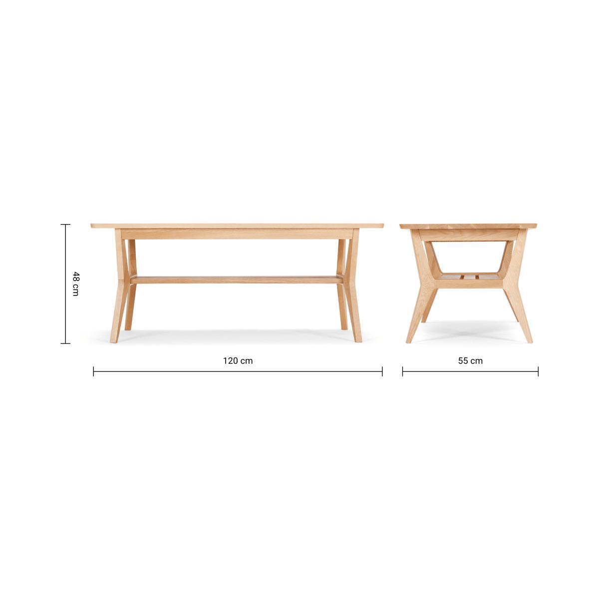 Jenson Coffee Table, Oak – image 8