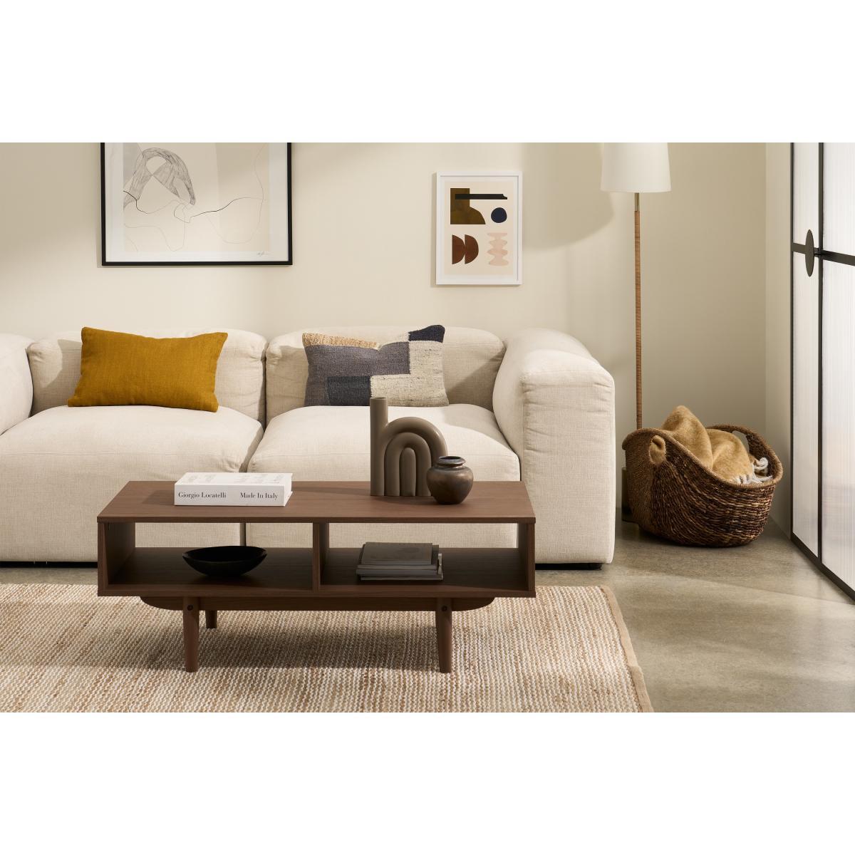 Asger Storage Coffee Table, Dark Stain Oak Effect – image 4