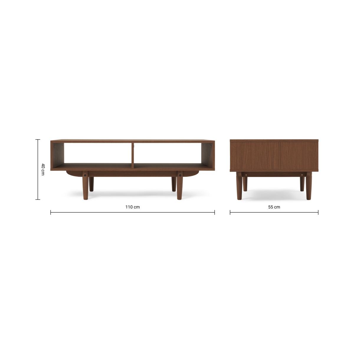 Asger Storage Coffee Table, Dark Stain Oak Effect – image 8
