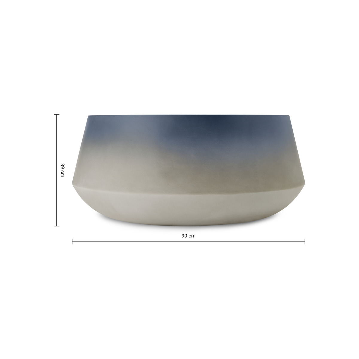 Kugel Garden Coffee Table, Blue Concrete – image 8