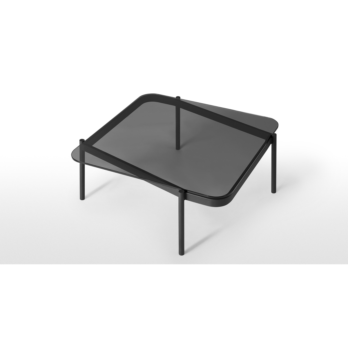 Chotto Coffee Table, Black & Smoked Glass – image 4
