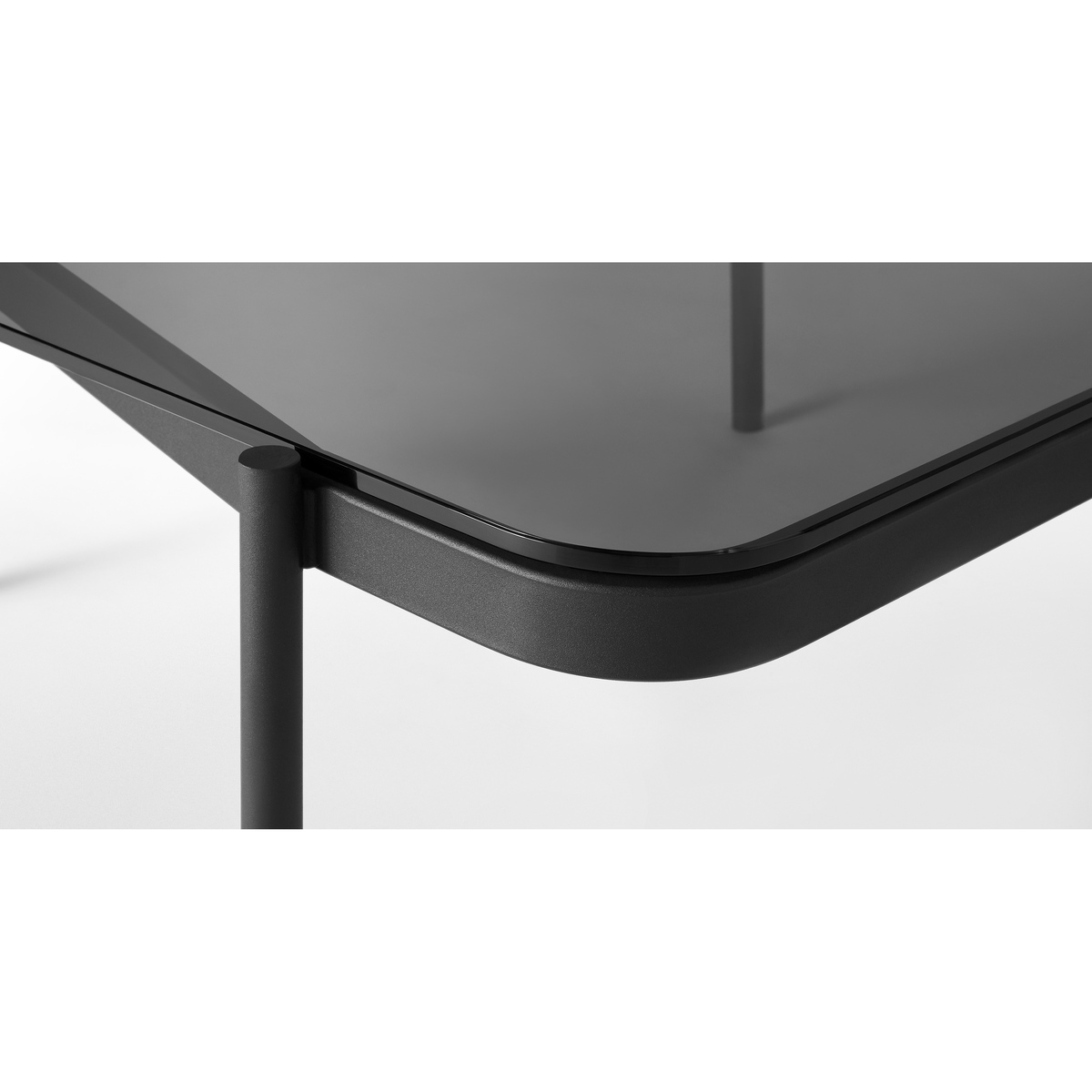 Chotto Coffee Table, Black & Smoked Glass – image 5