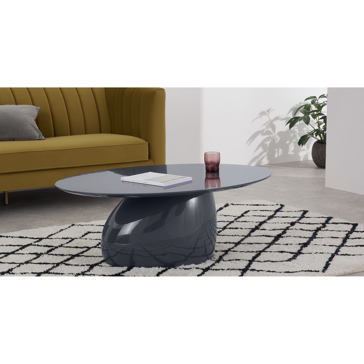 Rosinda Coffee Table, Sky Grey – image 2