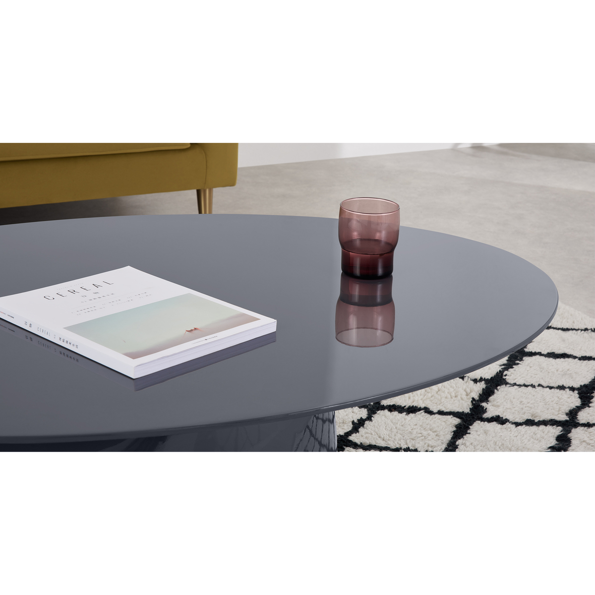 Rosinda Coffee Table, Sky Grey – image 3