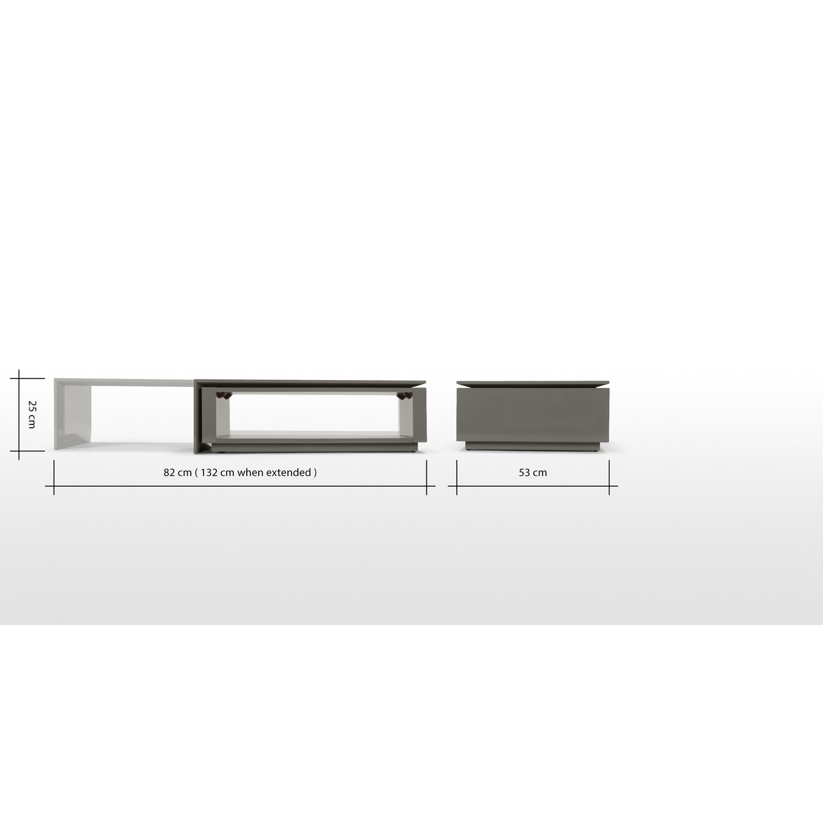 Bramante Extending Coffee Table, Grey – image 3