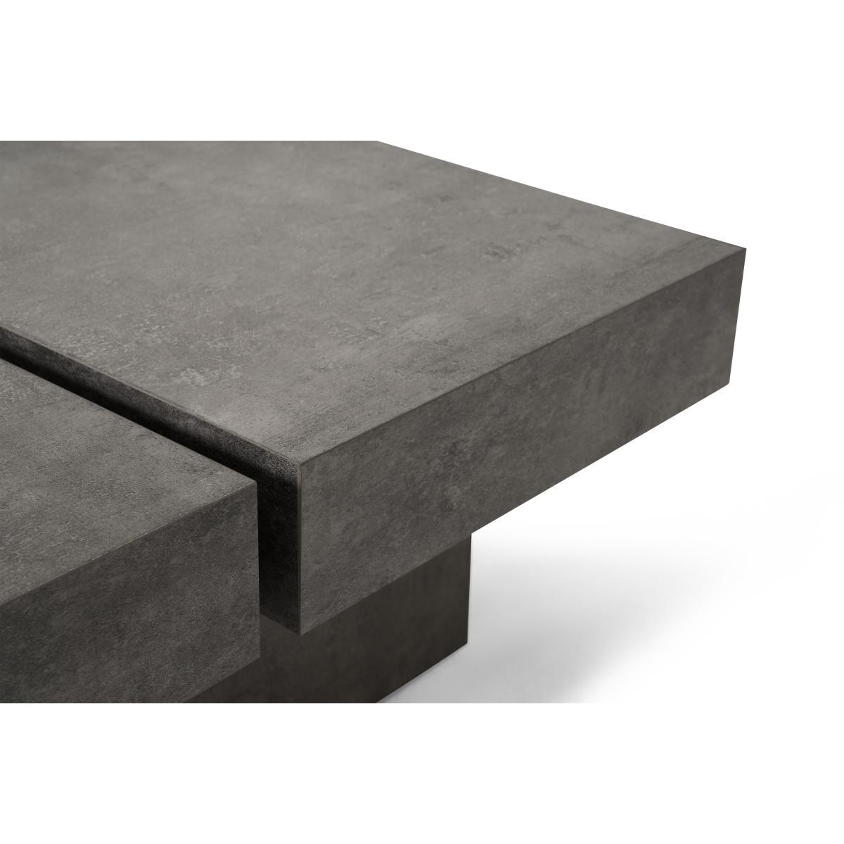 Cinon Coffee Table, Concrete Effect – image 6