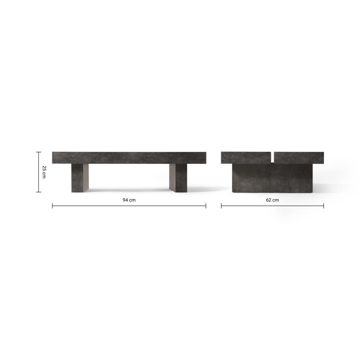 Cinon Coffee Table, Concrete Effect – image 8