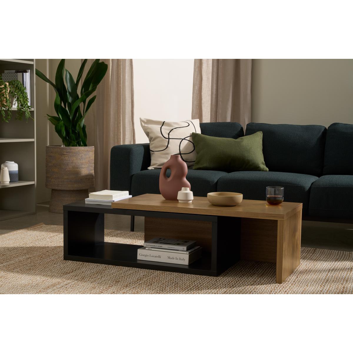 Hault Nesting Coffee Table, Walnut & Black – image 4