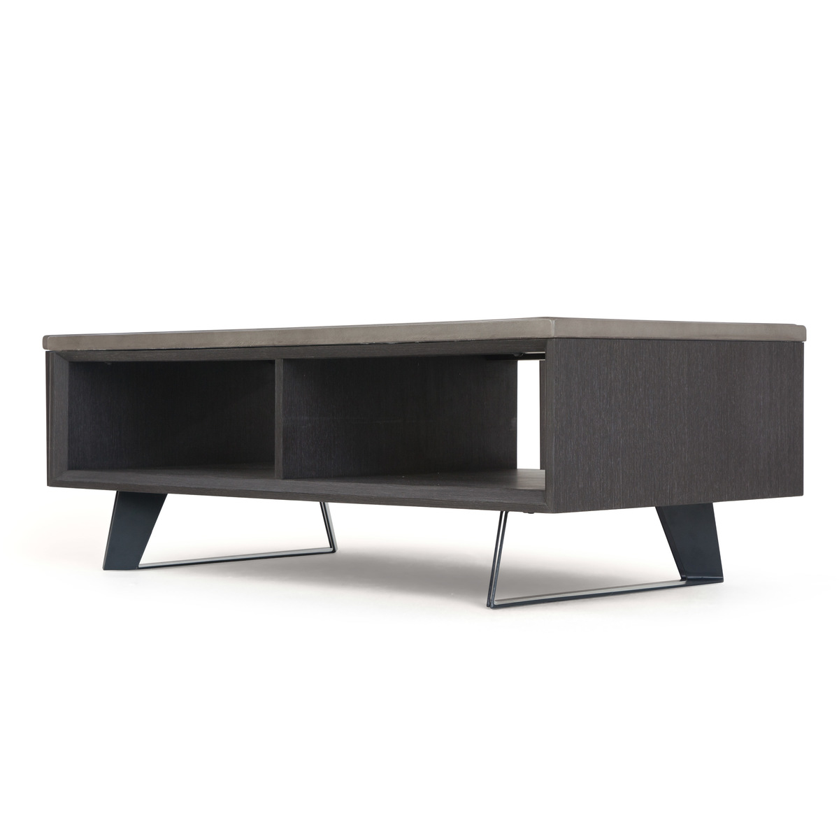 Boone Coffee Table With Storage, Concrete resin top – image 9