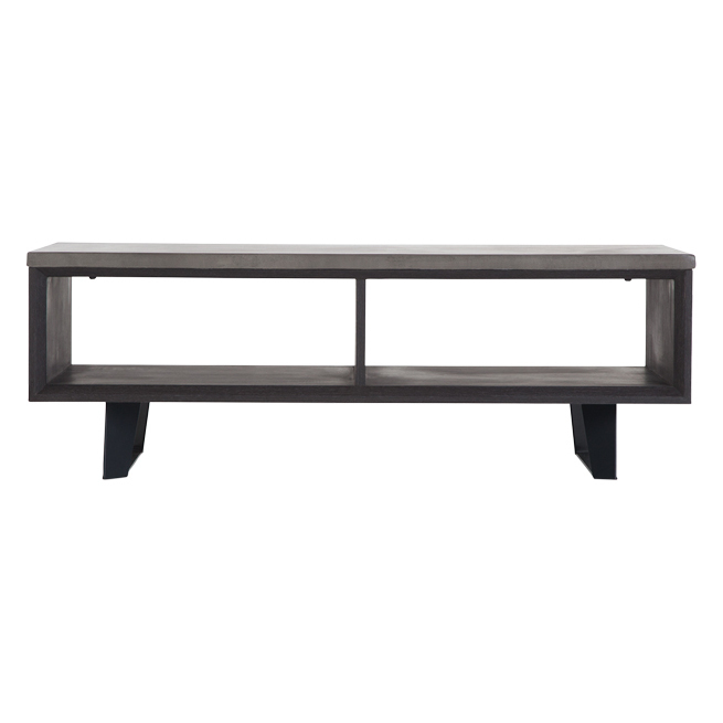 Boone Coffee Table With Storage, Concrete resin top – image 2