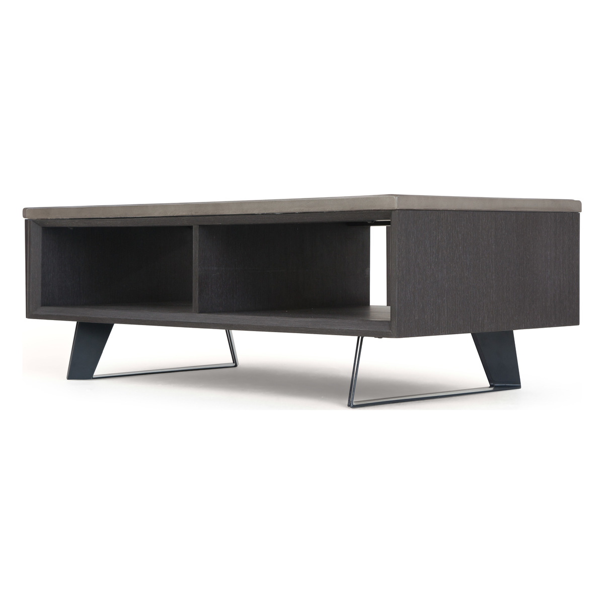 Boone Coffee Table With Storage, Concrete resin top – image 1