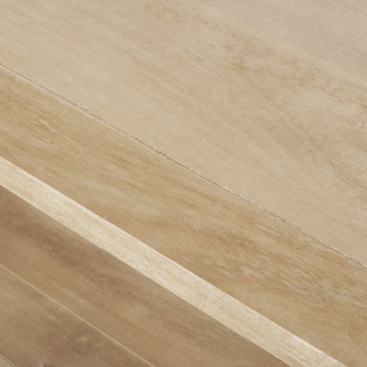 Wood and metal coffee table on castors W 135cm Archibald – image 3